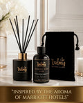Jasmine Noir Luxe Reed Diffuser– Luxury Home Fragrance Inspired by Marriott Hotel Scent