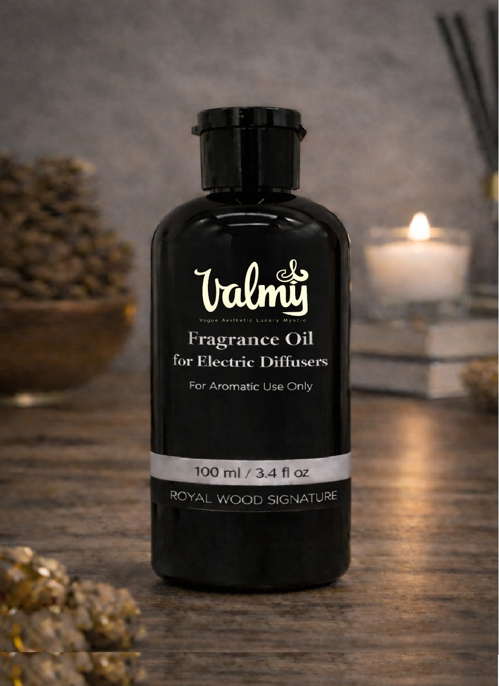 Valmy Fragrance Oil for Electric Diffusers — Royal Wood Signature (100 ml)
