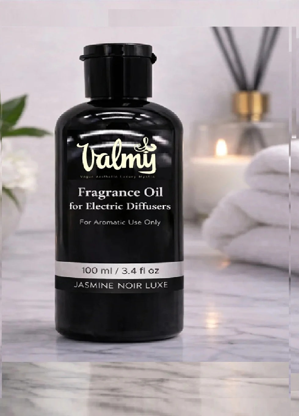 Valmy Fragrance Oil for Electric Diffusers — Jasmine Noir Luxe (100 ml)