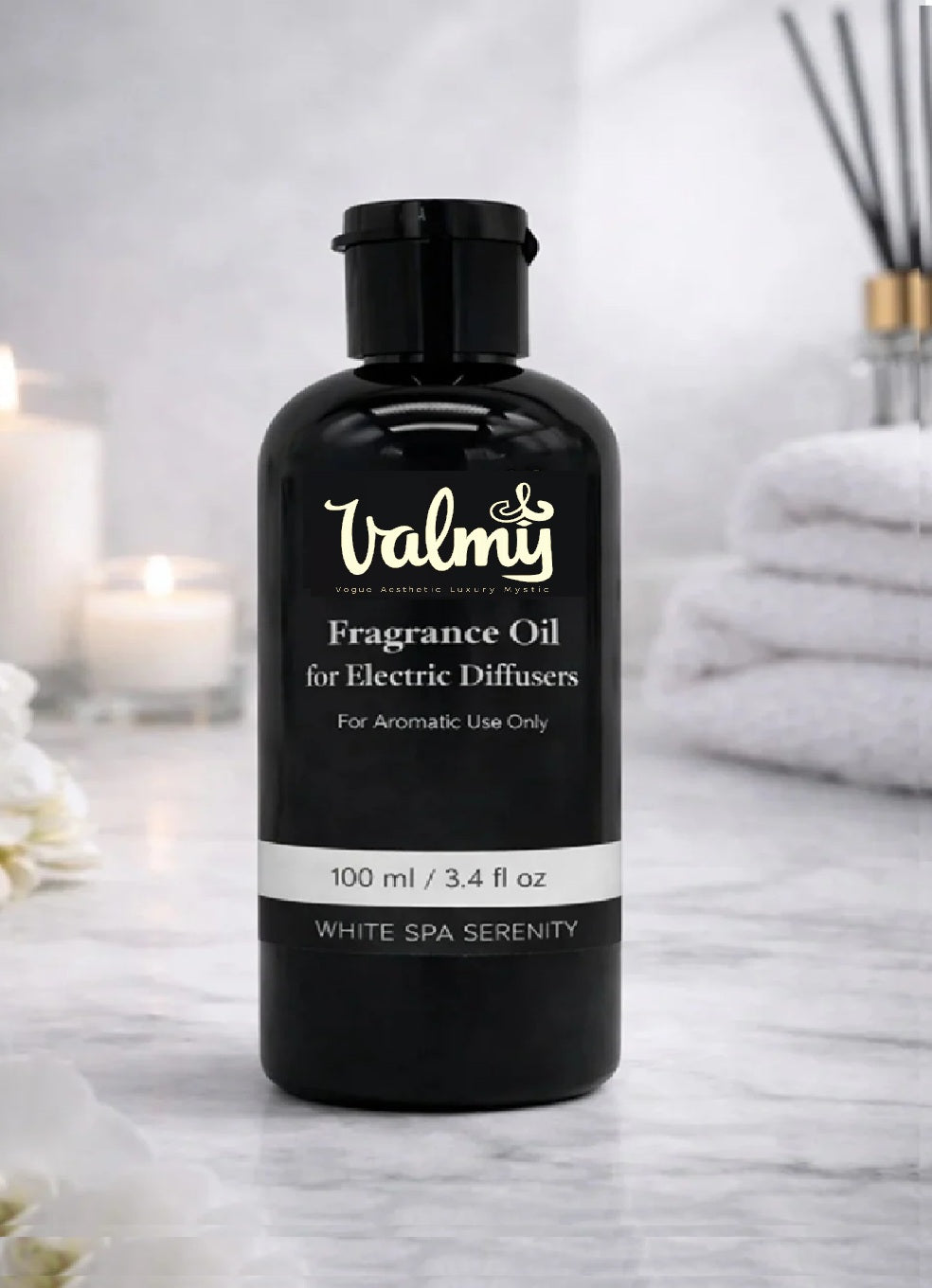 Valmy Fragrance Oil for Electric Diffusers — White Spa Serenity (100 ml)