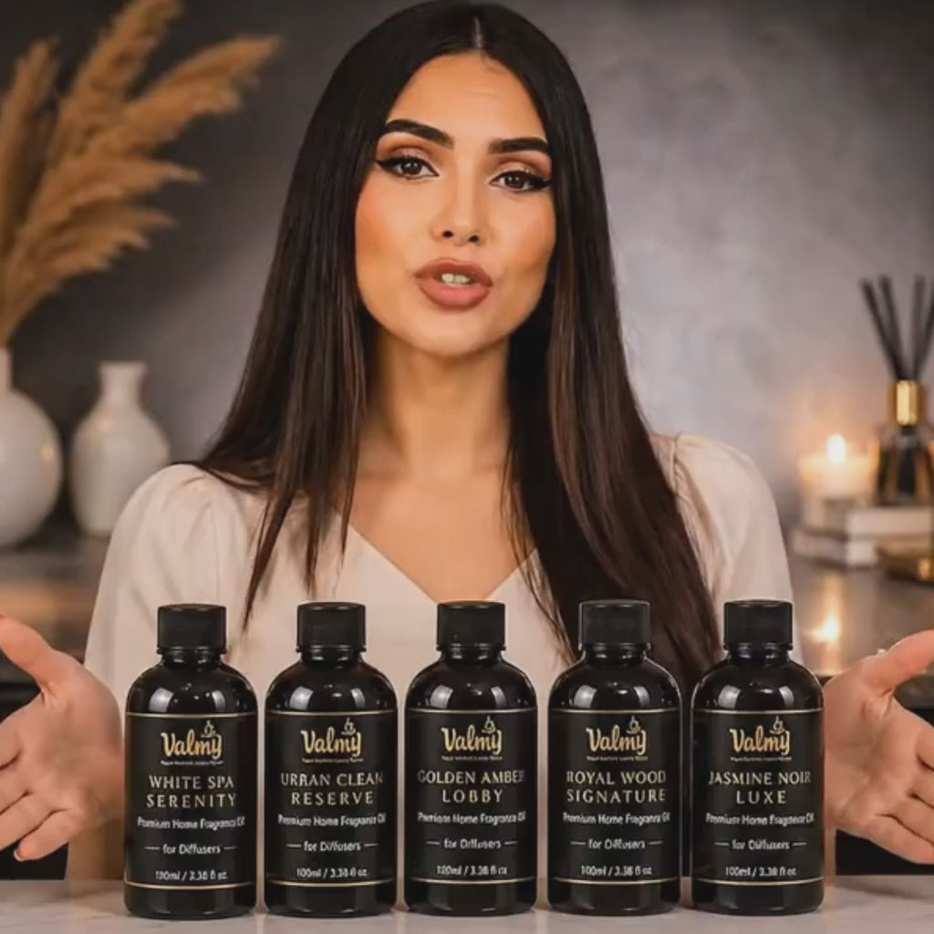Valmy 5 Luxury Hotel-Inspired Fragrance Oils – Premium Waterless Oils for Nebulizing Diffusers & HVAC Systems (100ml c/u)