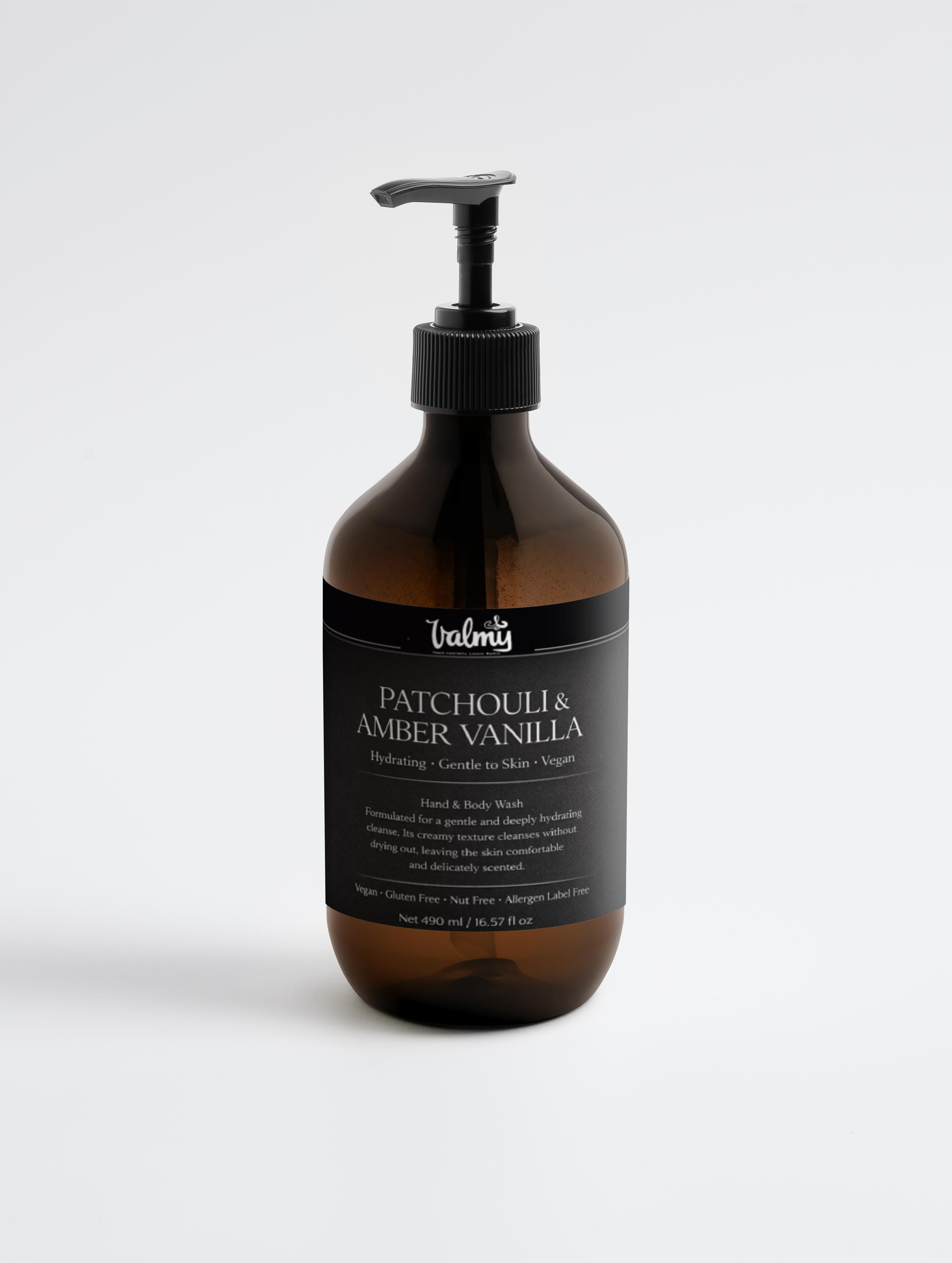Hand & Body Wash, Patchouli & Amber Vanilla